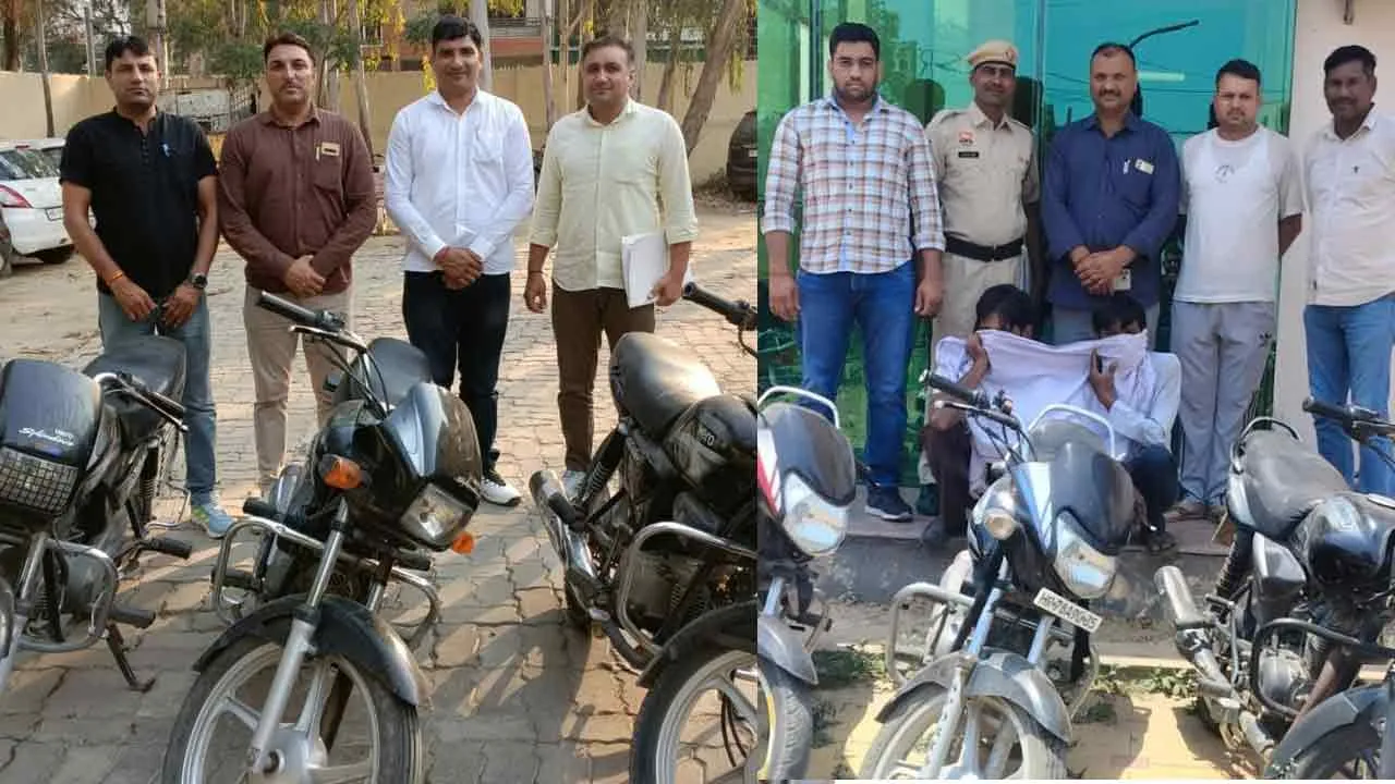 नाबालिग सहित 3 बाइक चोर पकड़े, 6 बाइक बरामद