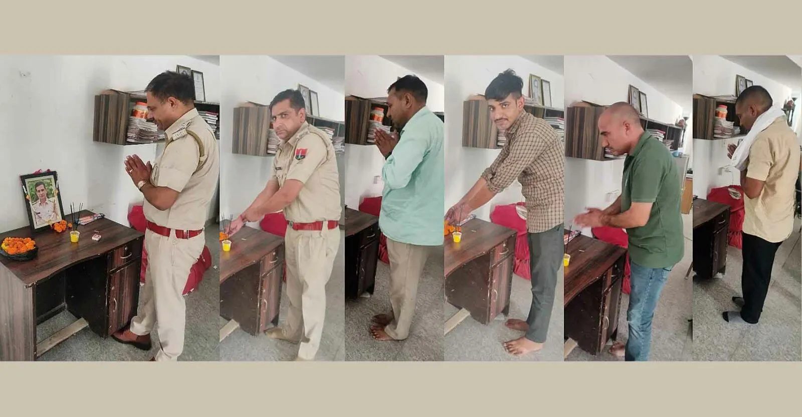 पुलिस थाना राजगढ़ में जांबाज पुलिस ऑफिसर स्व. विष्णु दत्त विश्नोई की मनाई चौथी पुण्य तिथि