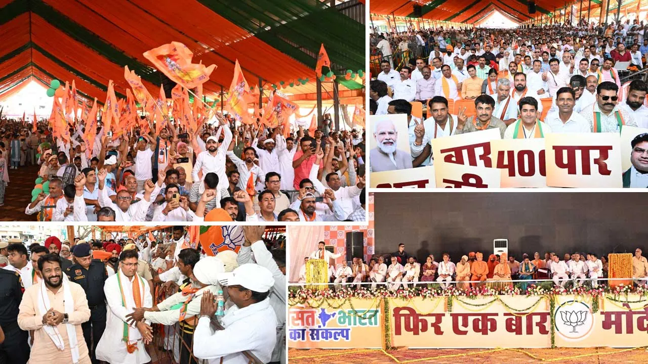 Yogi Adityanath Sirsa Rally: 48 डिग्री तापमान, तपती गर्मी में बुलडोजर बाबा की महारैली में उमड़ा जनसैलाब