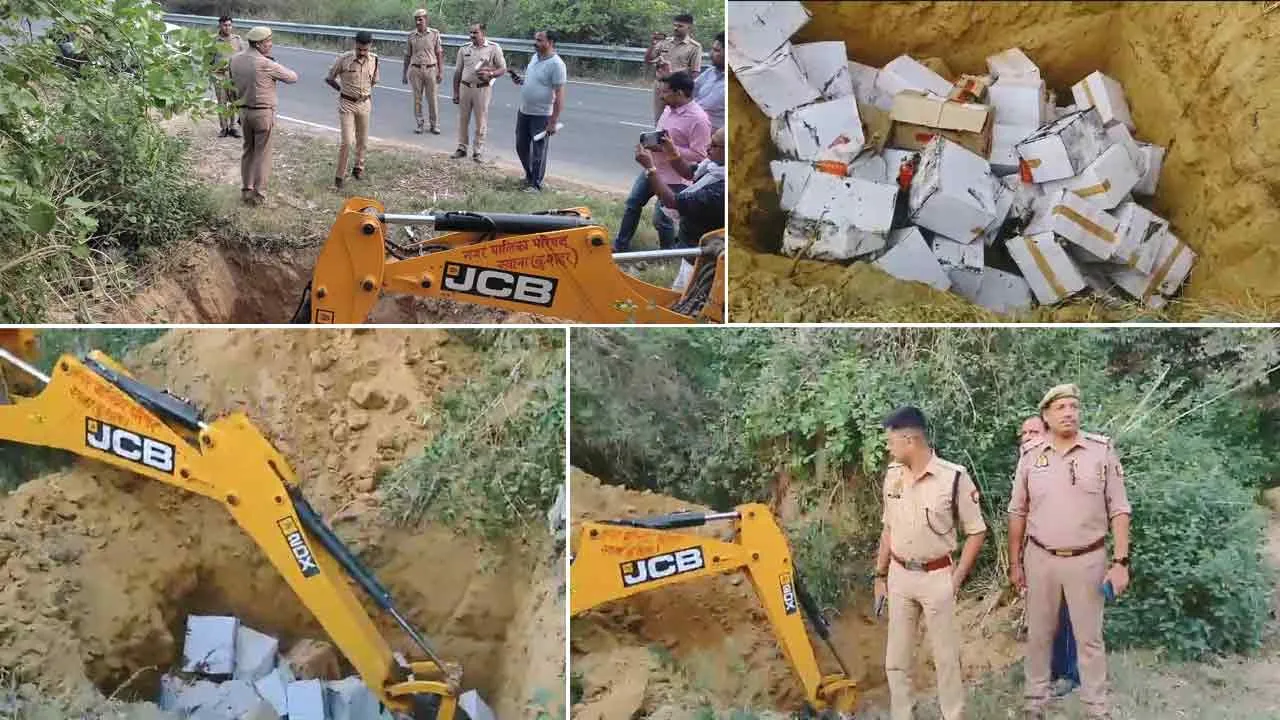 मुकदमों से सम्बन्धित शराब को किया नष्ट