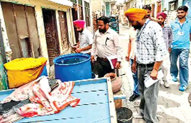 अबोहर में स्वास्थ्य विभाग ने चलाया चैकिंग अभियान