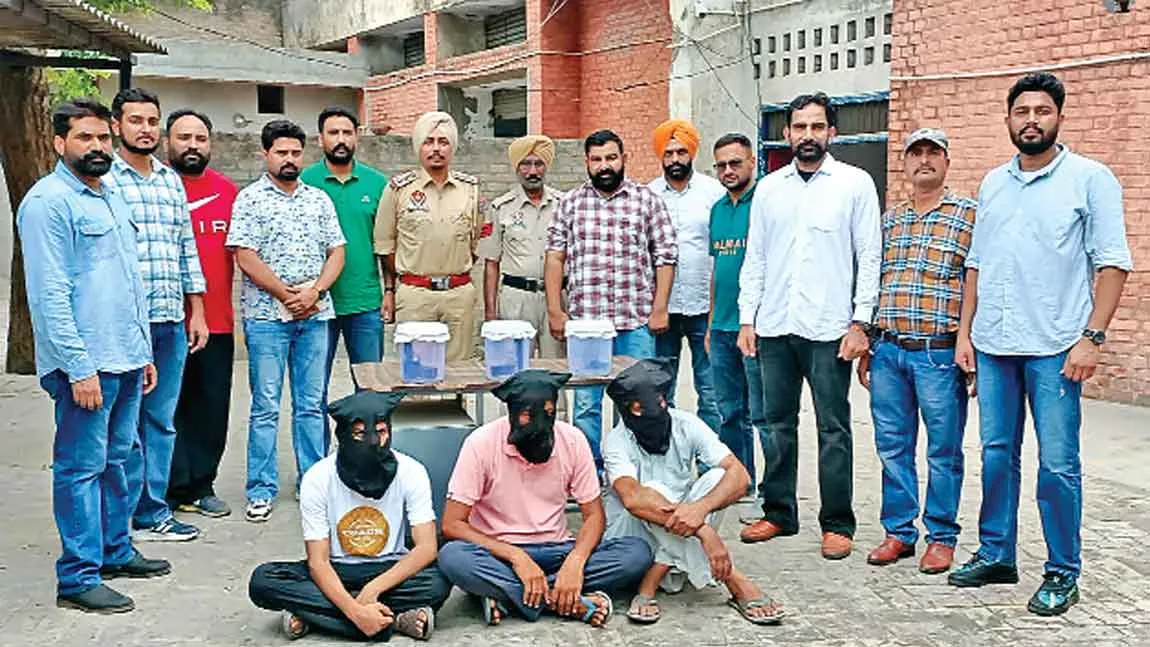लॉरैंस बिश्नोई व गोल्डी बराड़ के तीन साथी शूटर काबू