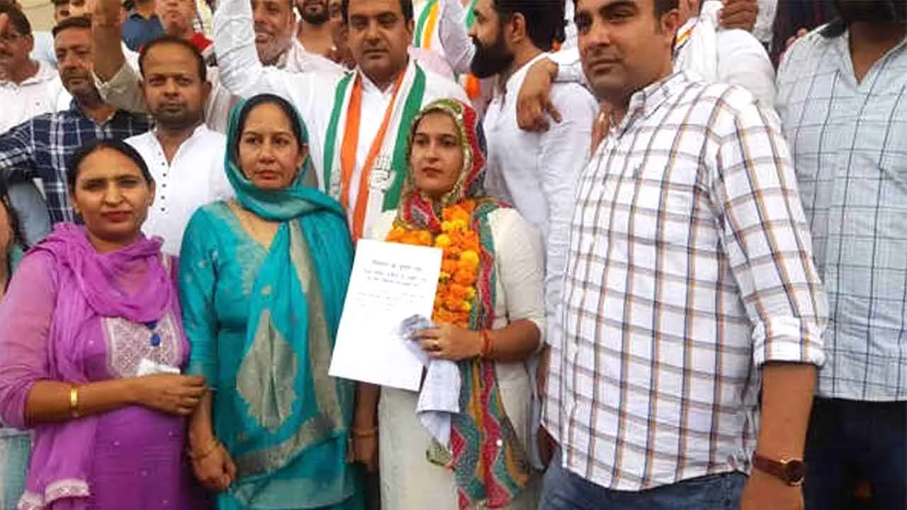 काजल बनी पानीपत जिला परिषद की अध्यक्ष