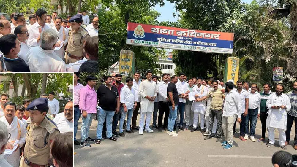 करणी सेना के अध्यक्ष अम्मू के खिलाफ जाट समाज ने दी कविनगर थाने में शिकायत