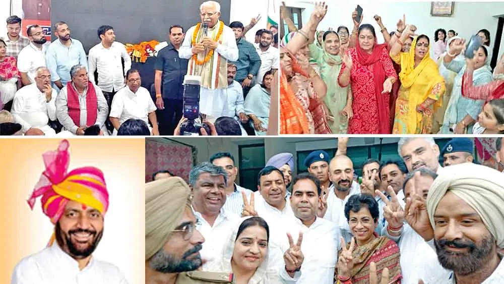 हरियाणा की 10 में से कांग्रेस व भाजपा को फिफ्टी फिफ्टी सीटें