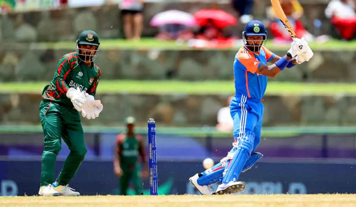 T20 World Cup 2024: हार्दिक का अर्धशतक, भारत ने बांग्लादेश को दिया 197 रनों का टारगेट