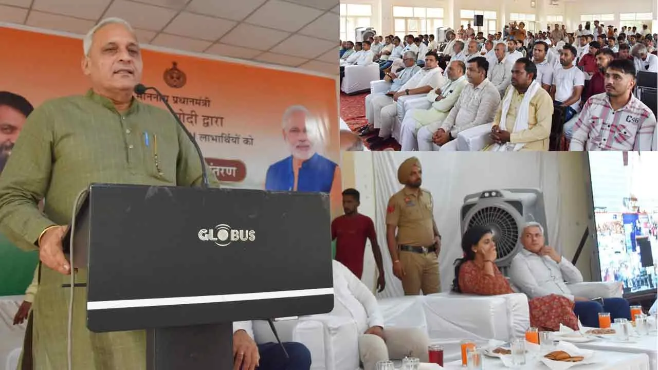PM Kisan Nidhi Yojana: हरियाणा विधानसभा के उपाध्यक्ष रणबीर गंगवा पहुंचे कैथल, कैथल जिले के 65 हजार 605 किसानों के खाते में डाली 17वीं किस्त की राशि