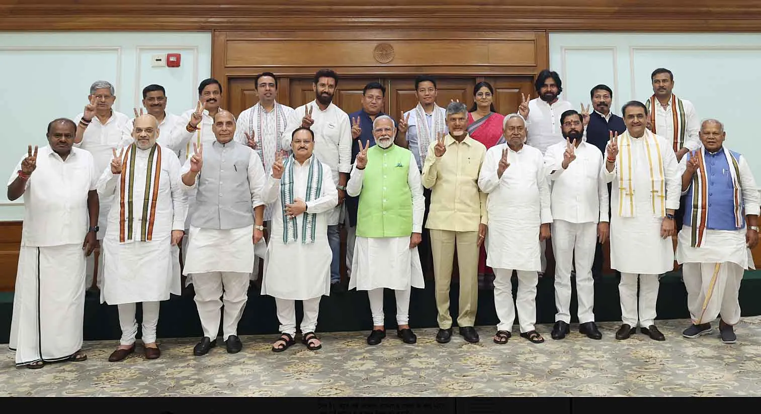 NDA Meeting Live Updates: राजग दलों ने मोदी को सर्वसम्मति से चुना नेता