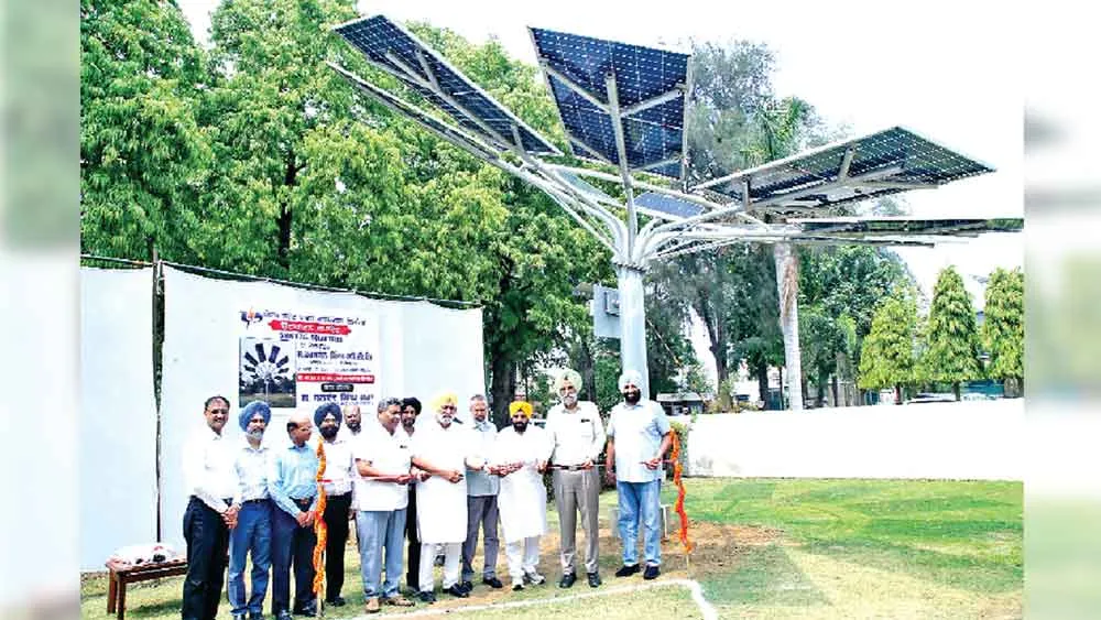 बिजली मंत्री ईटीओ ने 5 केवी के 7 सोलर ट्री का किया उद्घाटन