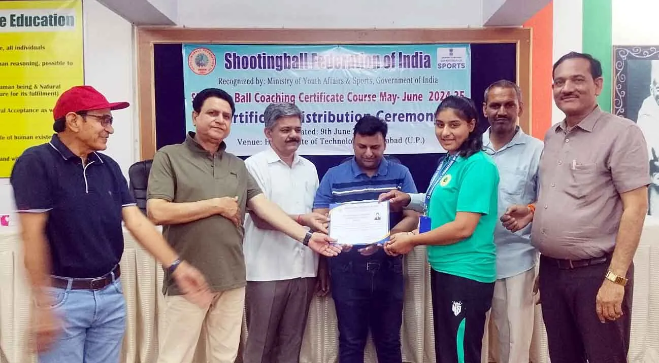 शूटिंग बॉल फेडरेशन ऑफ इंडिया के तत्वाधान में राष्ट्रीय स्तर पर शूटिंग बाल कोचिंग कोर्स संपन्न 