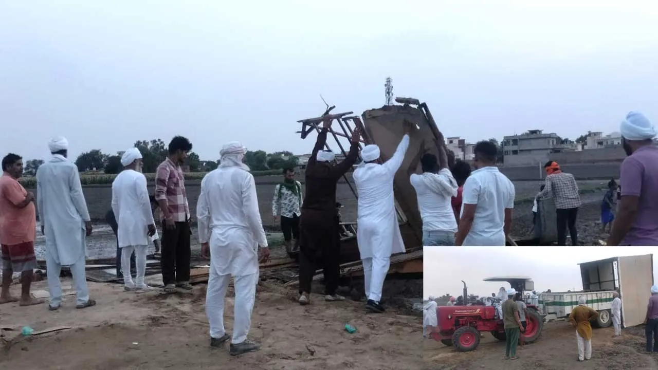 संतनगर के लोगों ने उखाड़ फैका शराब का ठेका