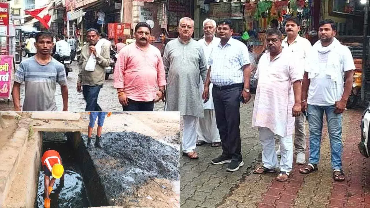 जल निकासी सफाई व्यवस्था का किया निरीक्षण