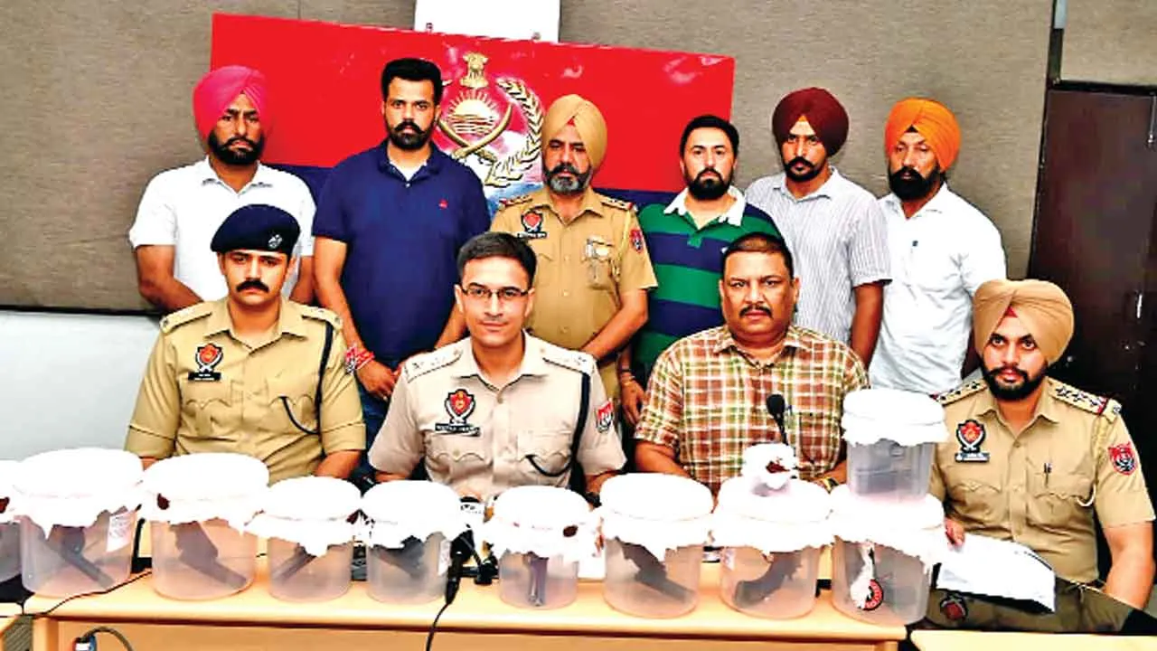 लॉरैंस बिश्नोई गिरोह के चार सदस्य हथियारों सहित गिरफ्तार