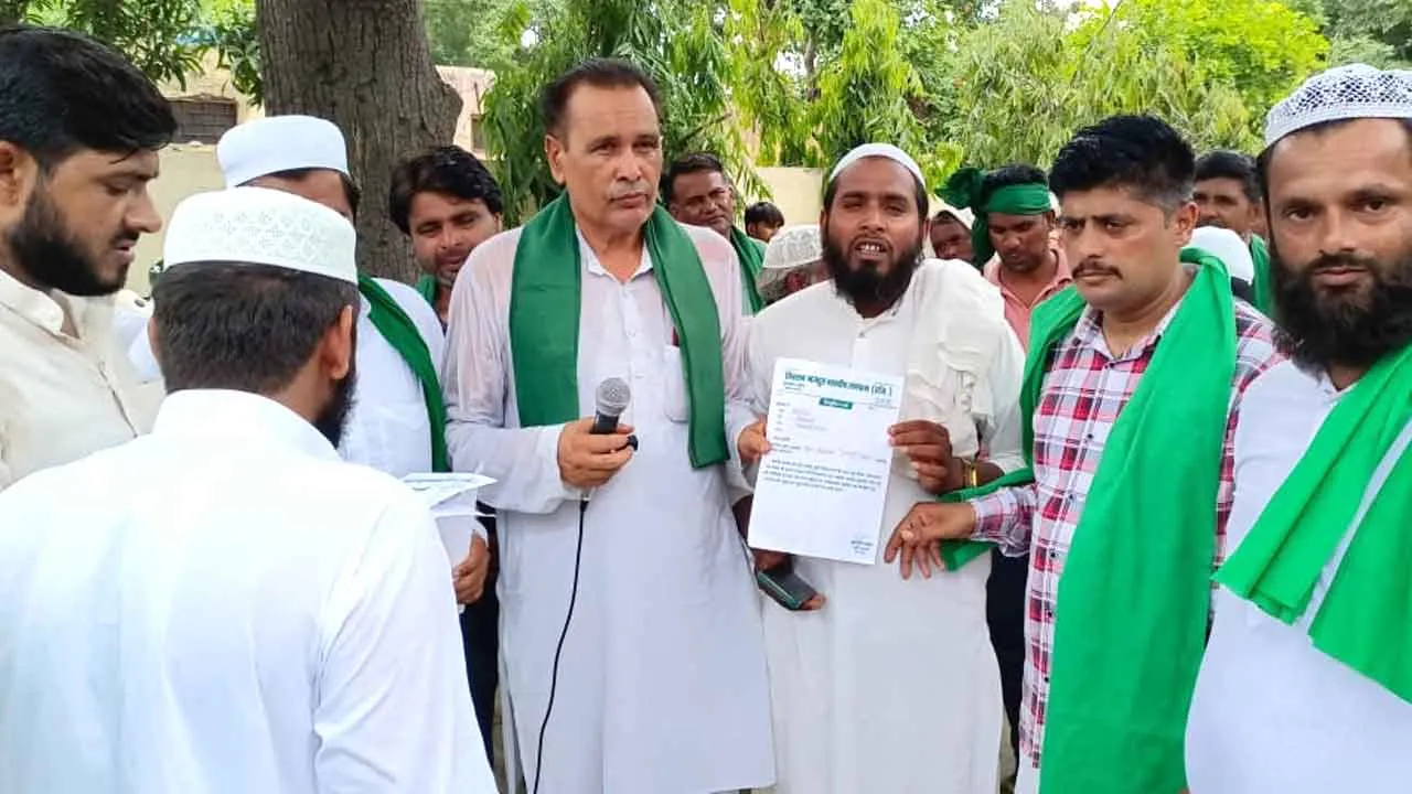 किसान मजदूर भारतीय संगठन के कार्यकर्ताओं ने सौंपा ज्ञापन