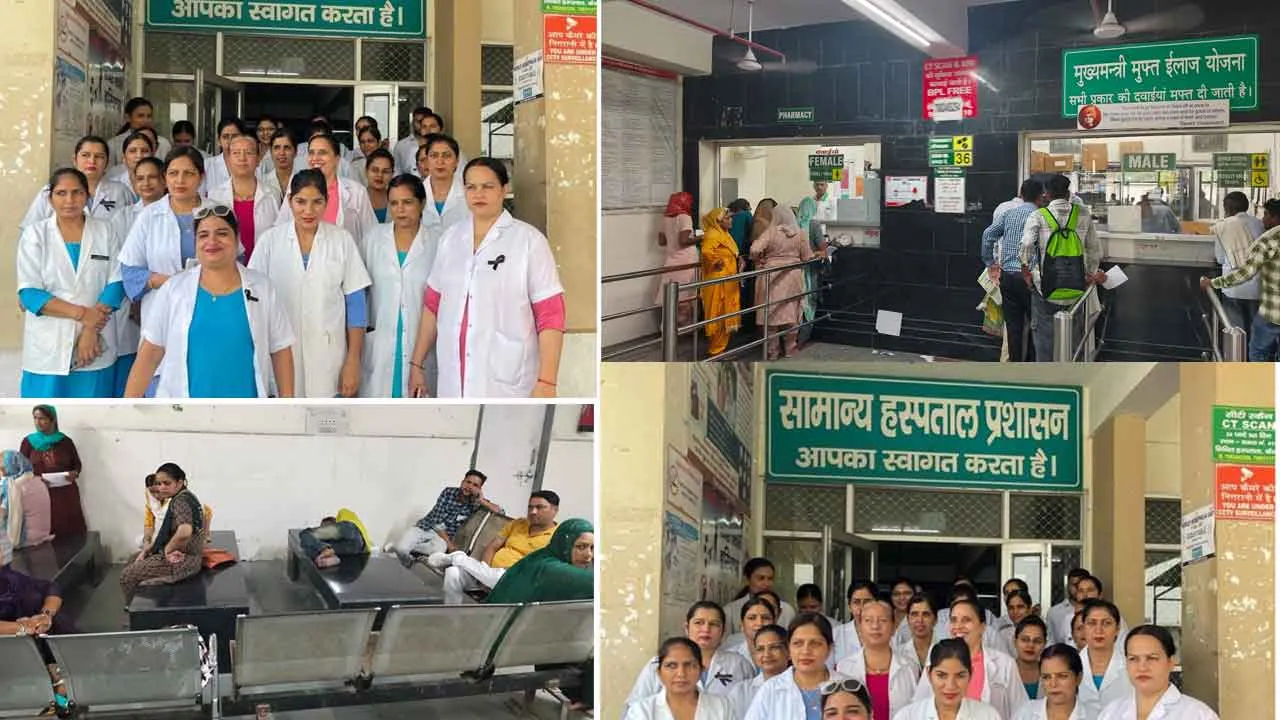 Doctors Strike: जिले में हड़ताल का रहा मिला जुला असर, चिकित्सकों की हड़ताल के चलते एनएचएम के चिकित्सकों ने संभाली ओपीडी