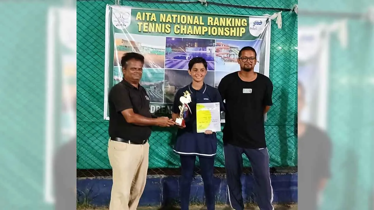 ऑल इंडिया नेशनल लॉन टेनिस सीरीज़ (अंडर 14) में लिटल एंजल्स स्कूल, सोनीपत की ख़ुशी कादयान ने जीते पदक
