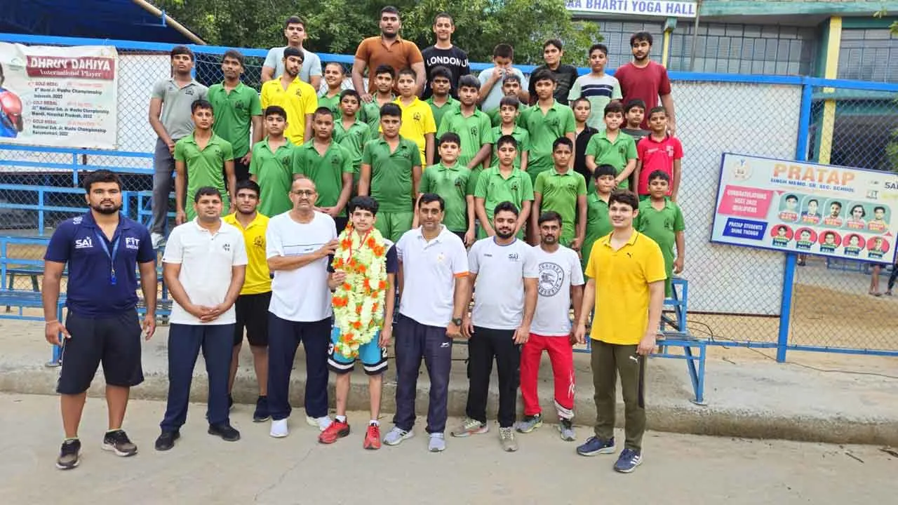स्टेट वुशु चैम्पियनशिप में शुभम ने जीता गोल्ड