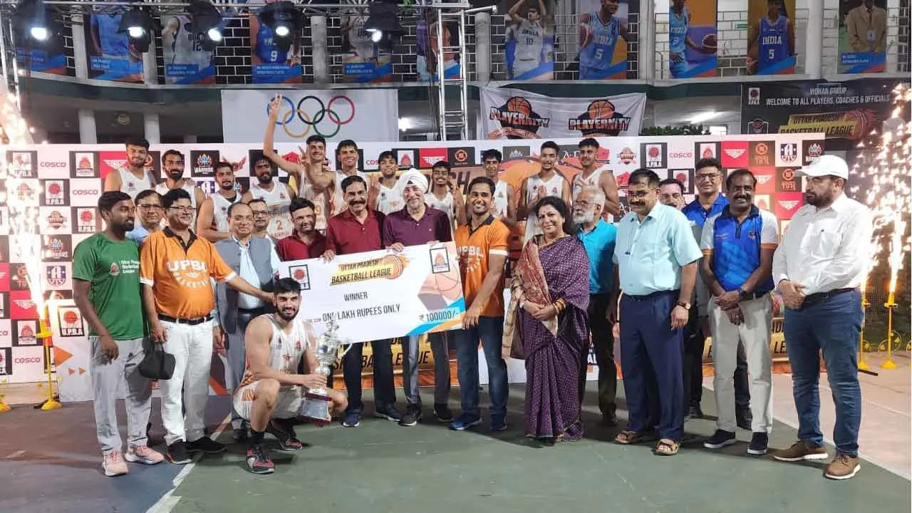 नेहरू वर्ल्ड स्कूल की मेजबानी में उत्तर प्रदेश बास्केटबॉल लीग संपन्न, रामपुर ने लहराया परचम