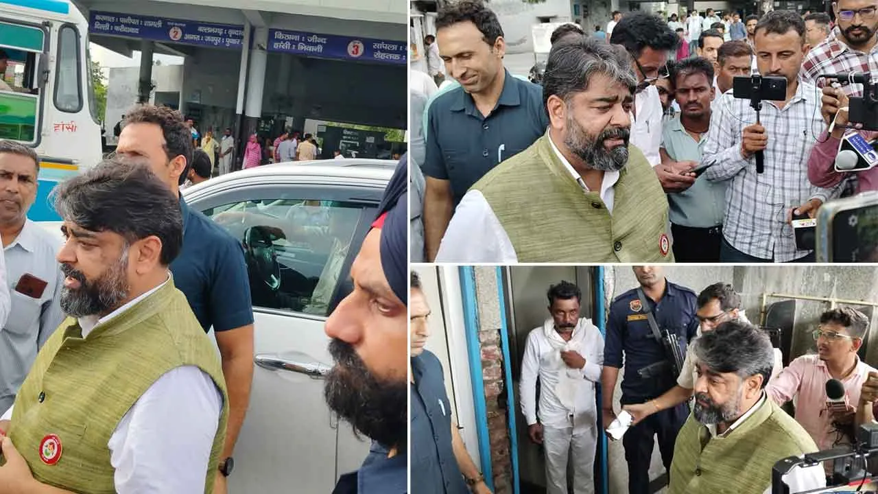 परिवहन मंत्री असीम गोयल ने कैथल नए बस स्टैंड का किया औचक निरीक्षण, शौचालय में नही मिली सफाई, लगाई फटकार