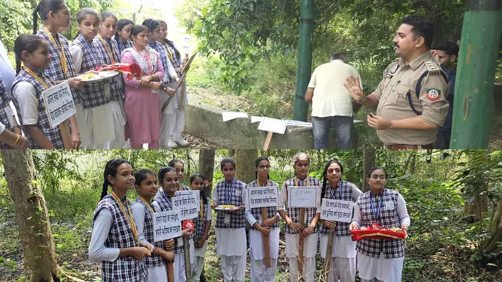 शिखर शिक्षा सदन की छात्राओं ने हैदरपुर वेटलैंड में मनाया अनूठा रक्षाबंधन