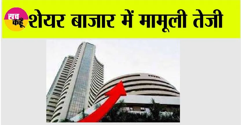 Stock Market: शेयर बाजार में मामूली तेजी