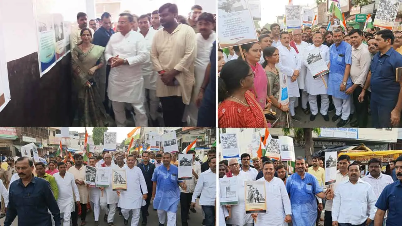 भाजपा कार्यकर्ताओं ने मनाया विभाजन विभीषिका स्मृति दिवस