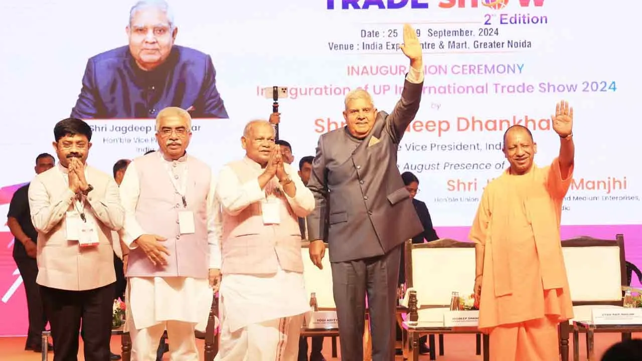 योगी आदित्यनाथ के नेतृत्व में यूपी  तेजी से ‘उद्यम प्रदेश’ बन रहा है: जगदीप धनखड़ 