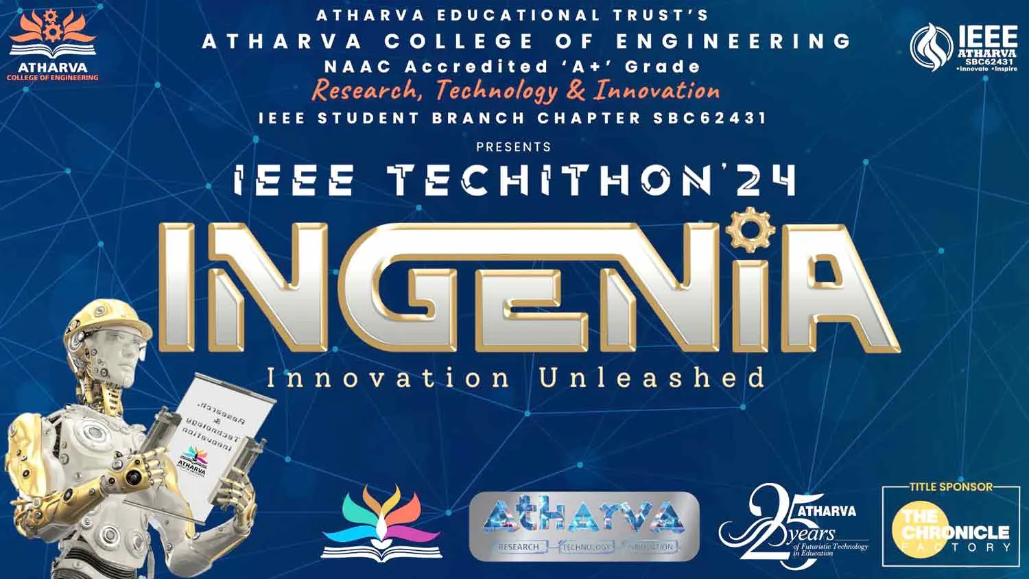 अथर्व इंजीनियरिंग कॉलेज के वार्षिक तकनीकी उत्सव – IEEE TECHITHON 2024 का अनावरण