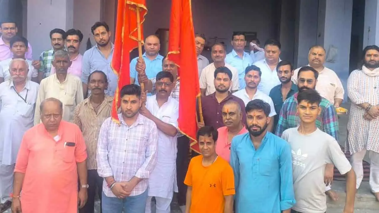 कैराना में धूमधाम से निकाला गया रामलीला ध्वज