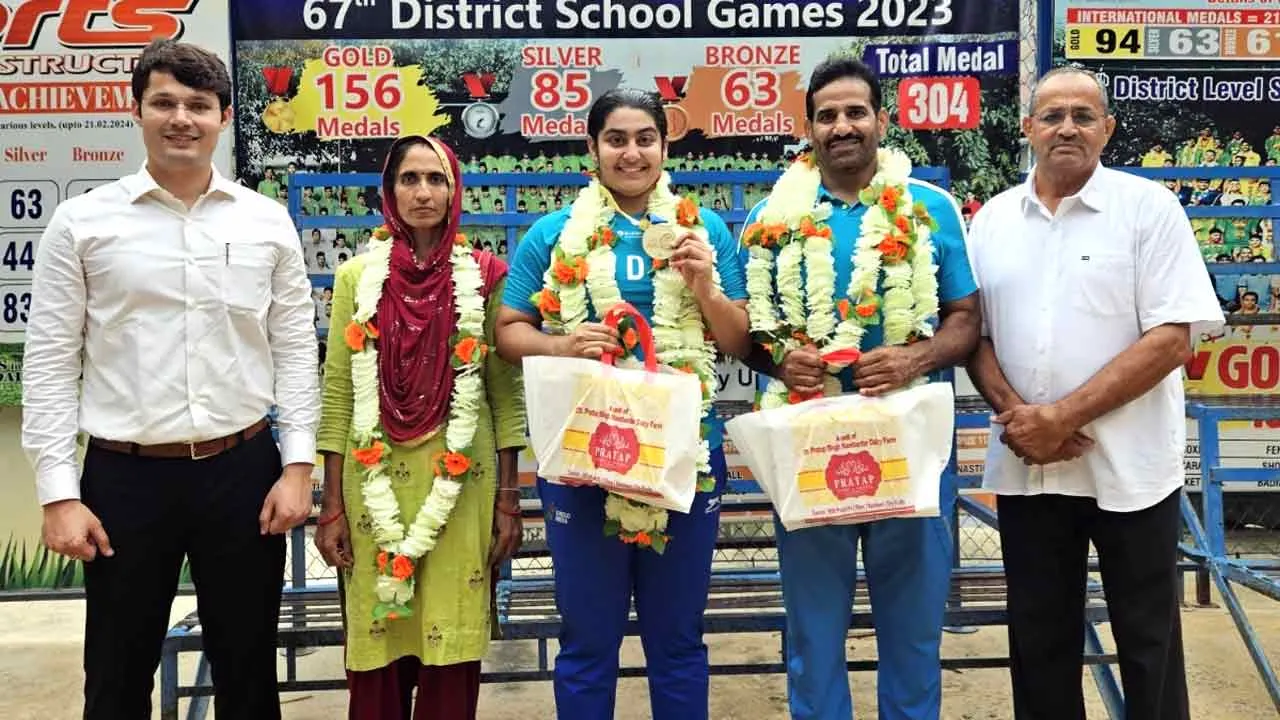साउथ एशियन चैम्पियनशिप में प्रताप स्कूल की तमन्ना ने जीता गोल्ड मैडल