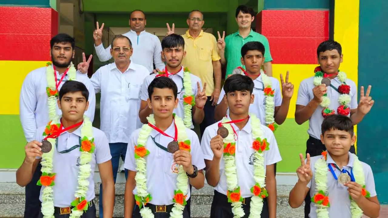 जूडो प्रतियोगिता में प्रताप स्कूल के खिलाड़ियों ने जीते 8 पदक