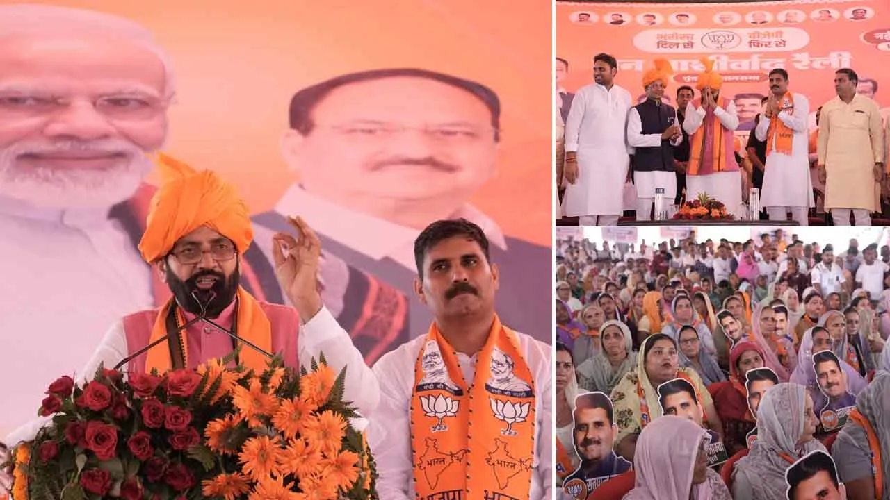 कांग्रेस के झूठे वादों बनाम सच्चे विकास का चुनाव: मुख्यमंत्री नायब सिंह सैनी