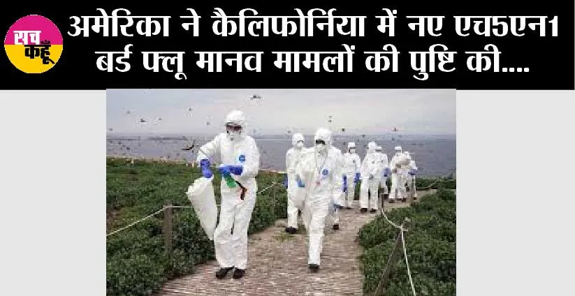 अमेरिका ने कैलिफोर्निया में नए एच5एन1 बर्ड फ्लू मानव मामलों की पुष्टि की