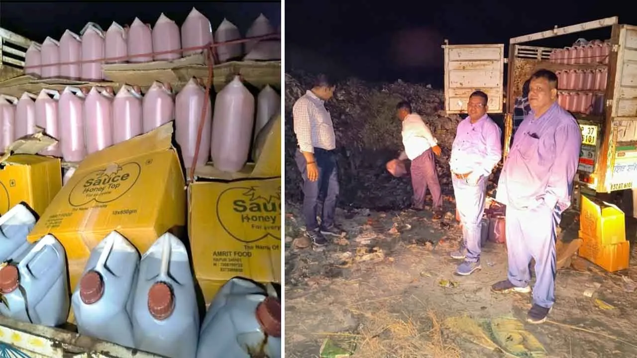 Fake Tomato Sauce: खाद्य विभाग की बड़ी कार्यवाही पकड़ी नकली सौंस की गाड़ी