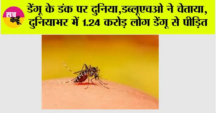Dengue Fever: डेंगू के डंक पर दुनिया, डब्लूएचओ ने चेताया, दुनियाभर में 1.24 करोड़ लोग डेंगू से पीड़ित