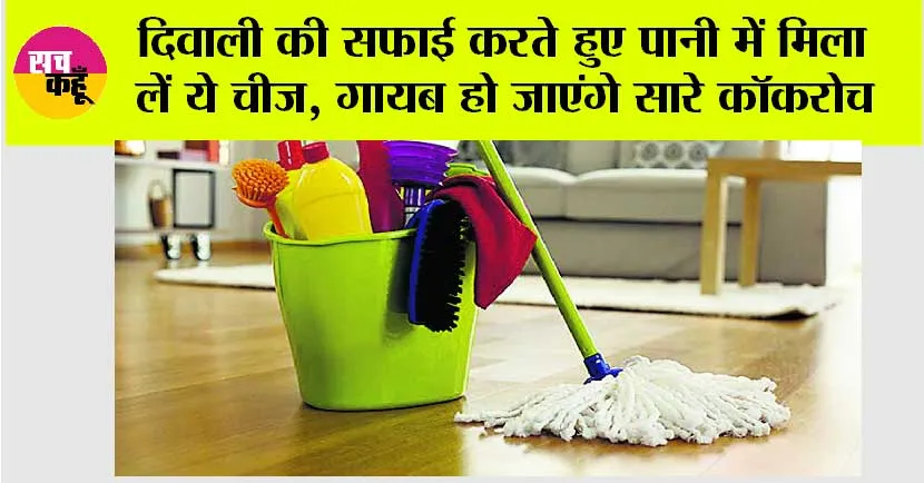 Diwali Cleaning Tips: दिवाली की सफाई में अपनाएं यह जबरदस्त ट्रिक, पोछे वाले पानी में मिक्स करिए यह 1 चीज, गायब हो जाएंगे सारे कॉकरोच