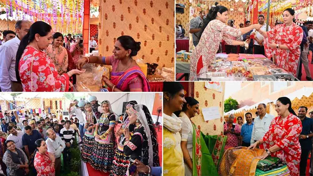 स्वयं सहायता समूहों की महिलाओं के हाथों से निर्मित उत्पाद अद्भुत: दिया कुमारी