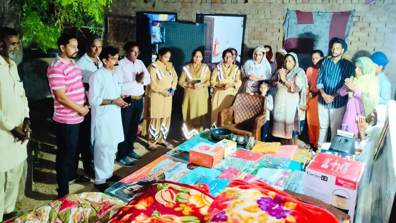 जरूरतमंद कन्या के विवाह में साध संगत ने दिया आर्थिक सहयोग