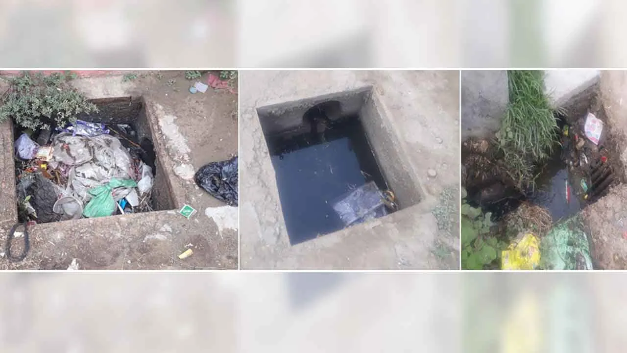 वार्ड 9 में नालियों के ढ़क्कन उखाड़ ले गए शरारती तत्व