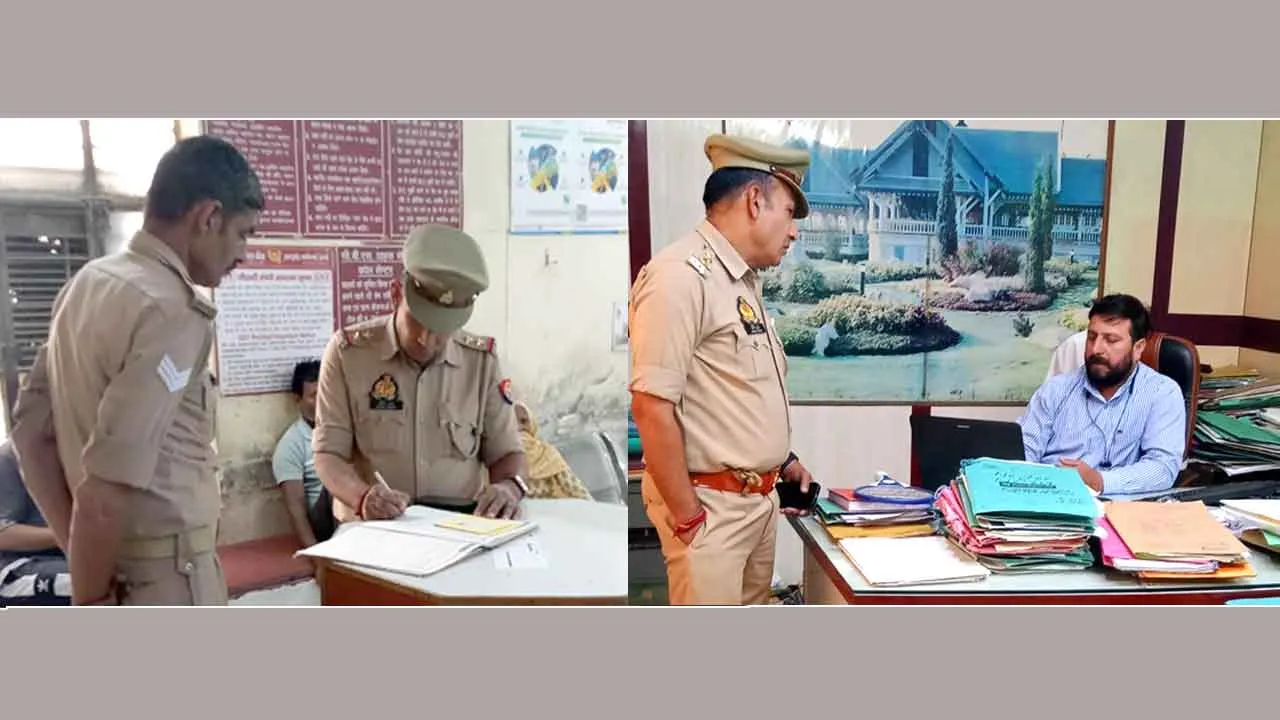 पुलिस ने परखी नगर की बैंक शाखाओं की सुरक्षा-व्यवस्था
