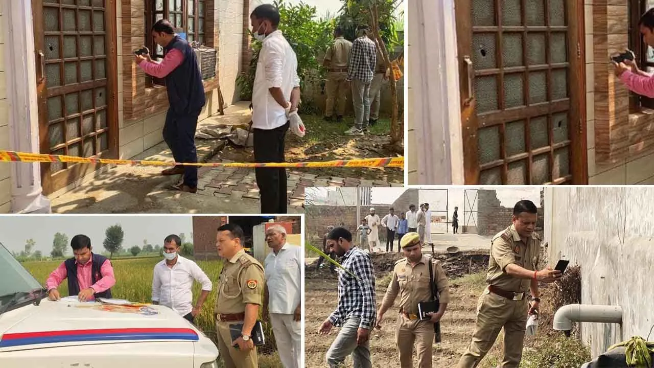 Firing: गंदराऊ में किसान के घर पर ताबड़तोड़ फायरिंग, दहशत