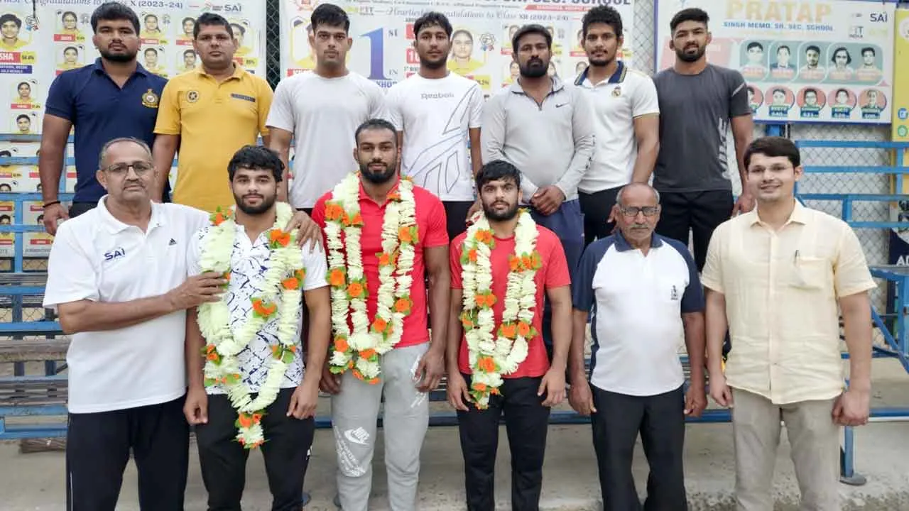 वर्ल्ड रैसलिंग चैम्पियनशिप के लिए प्रताप स्कूल के 3 पहलवानों का चयन