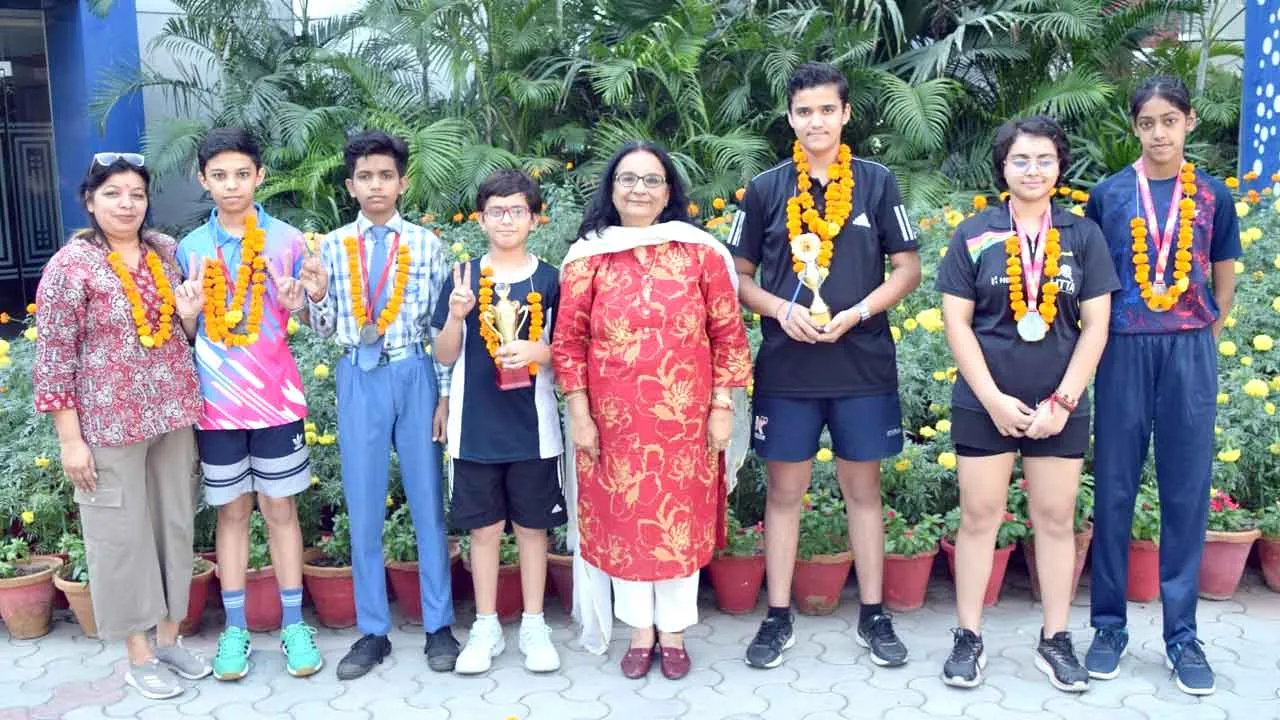 राज्य स्तरीय टेबल टेनिस चैंपियनशिप में लिटल एंजल्स स्कूल के खिलाड़ियों ने जीते पदक