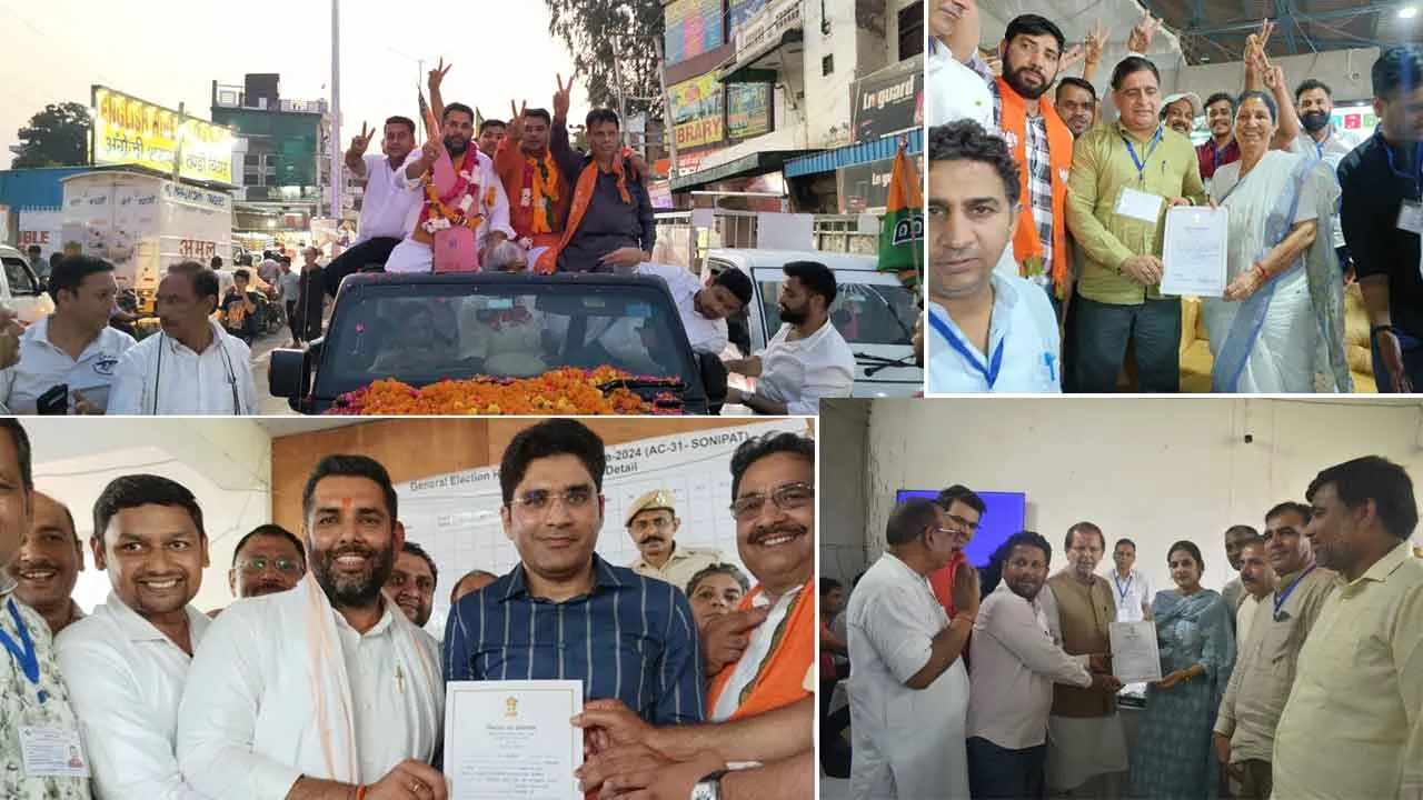 सोनीपत, राई, खरखौदा व गोहाना सीटे भाजपा उम्मीदवारों ने जीती, गन्नौर सीट निर्दलीय व बरोदा सीट कांग्रेस के खाते में गई
