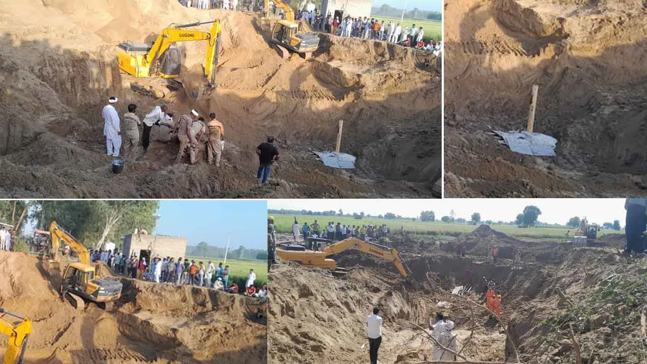 52 फ़ीट गहरे कुंए में मिट्टी के नीचे दबा मजदूर