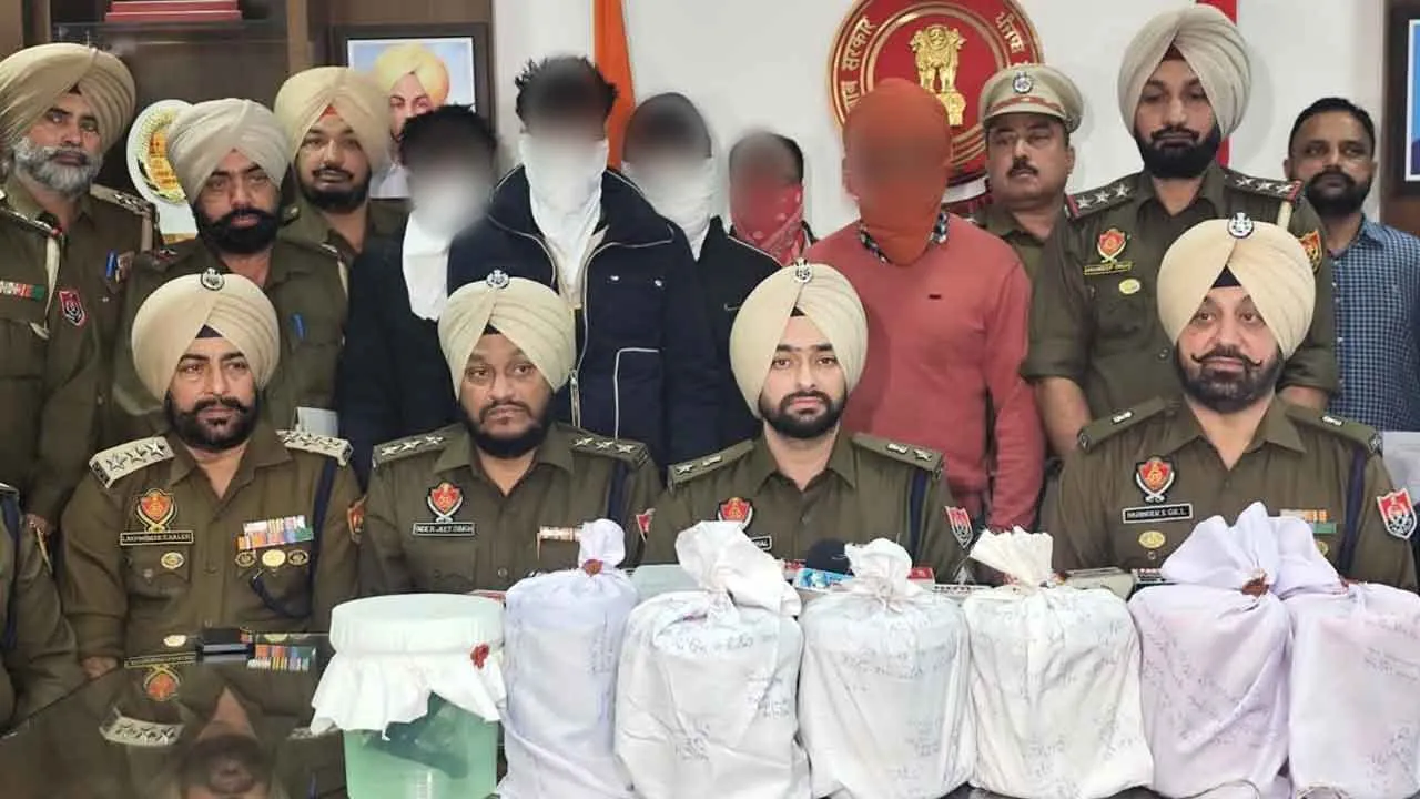 Heroin: 45 करोड़ की हेरोइन सहित पांच तस्कर गिरफ्तार