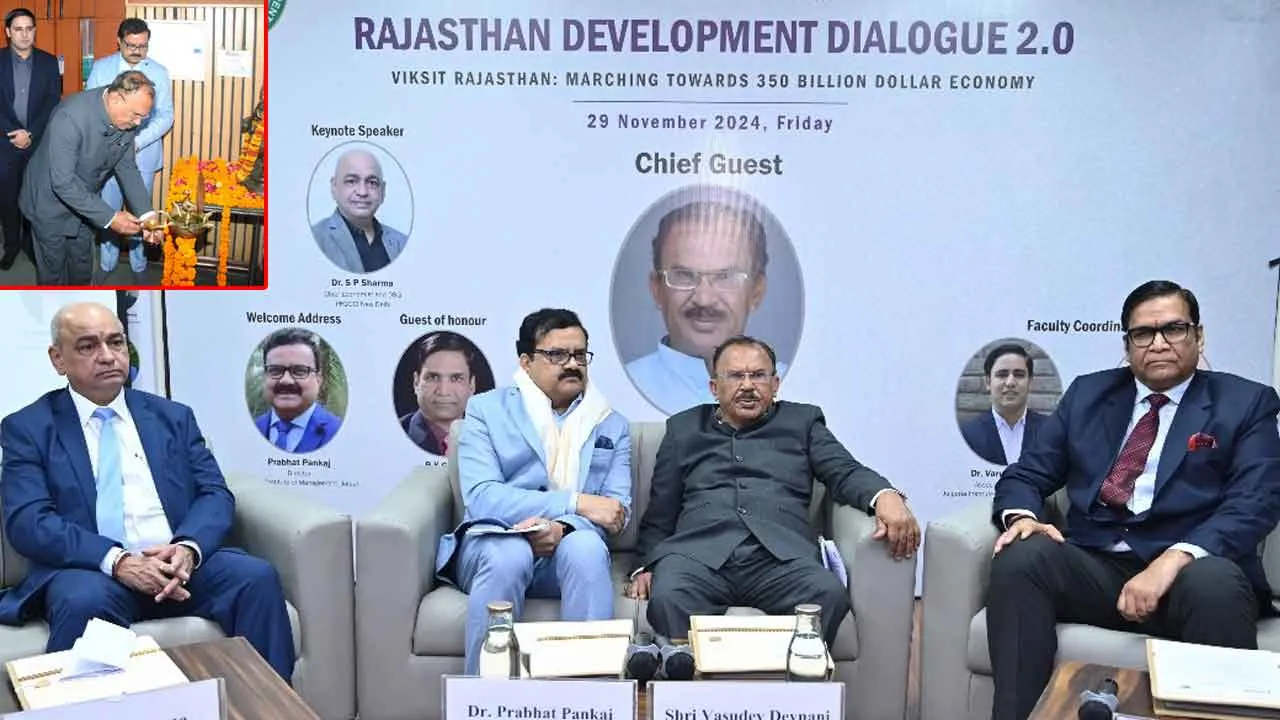 विधानसभा अध्यक्ष वासुदेव देवनानी ने राजस्थान के 350 बिलियन डॉलर अर्थव्यवस्था के रोडमैप पर की चर्चा