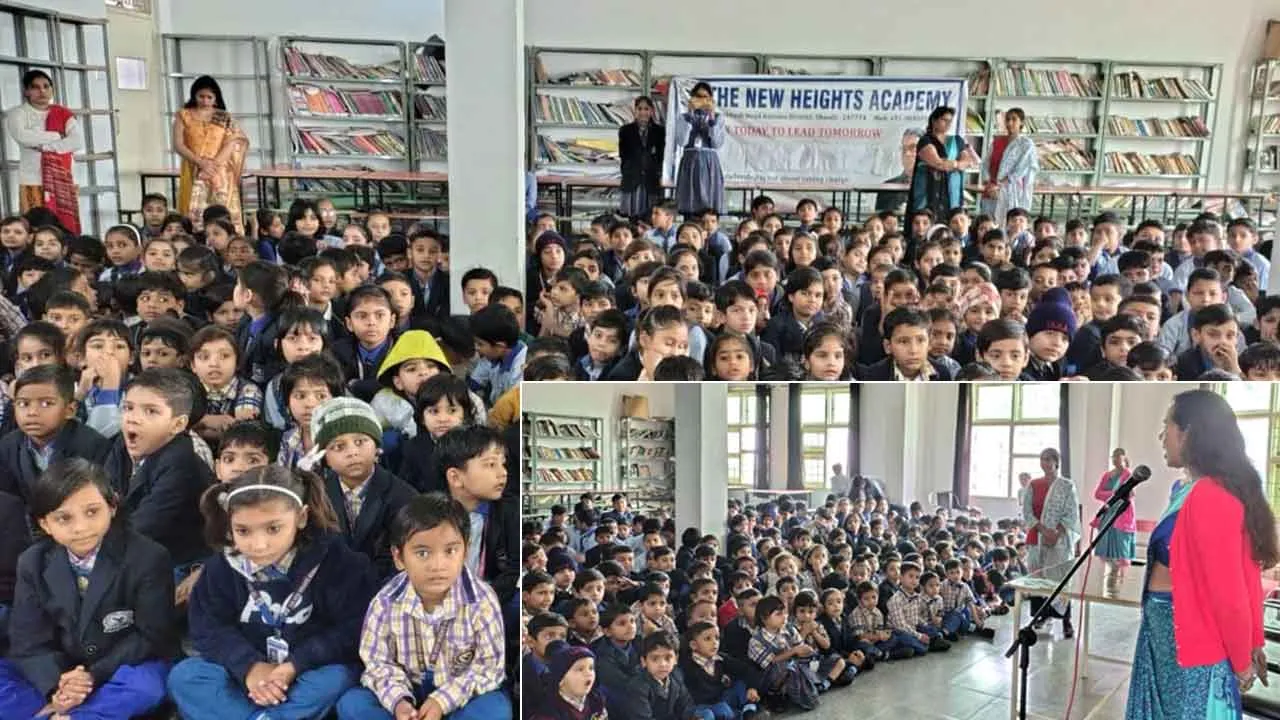 द न्यू हाइट्स एकेडमी में हर्षोल्लास से मना ‘बाल दिवस’