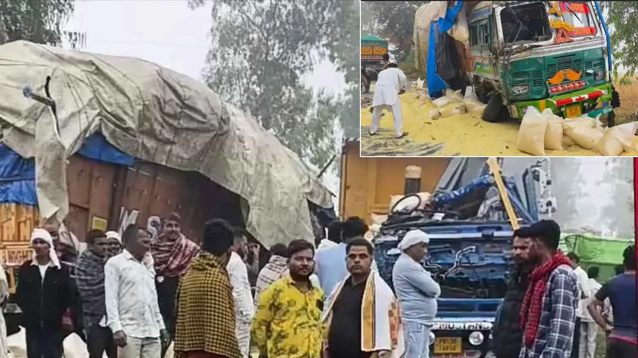 Road Accident: दो ट्रंको की भिडंत में एक ट्रंक चालक की मौत
