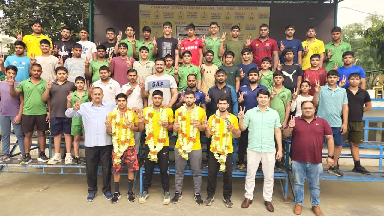 National Wrestling: नेशनल रैसलिंग मे प्रताप स्कूल के खिलाड़ियों ने जीते 4 पदक